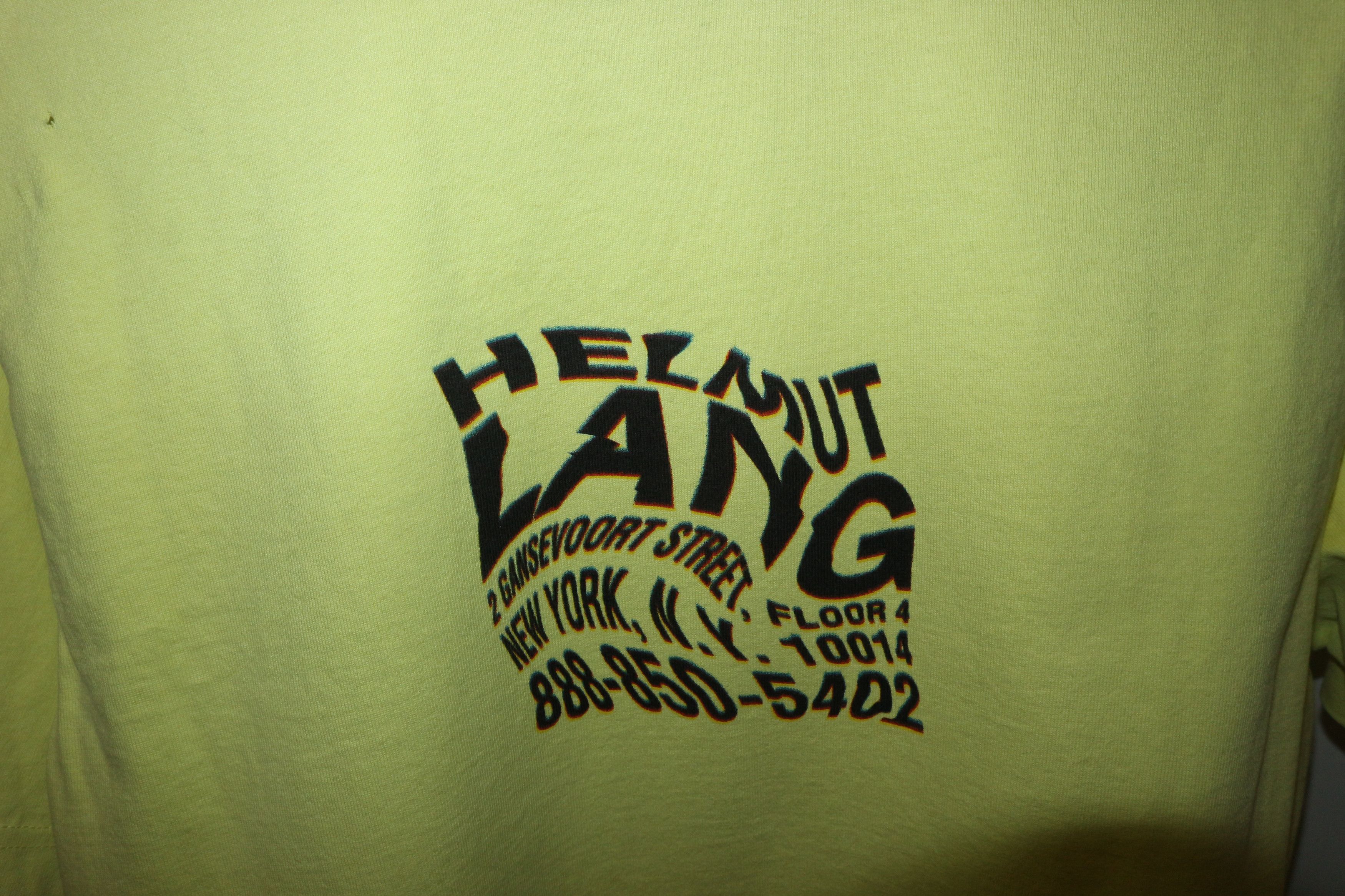 Helmut Lang Distorted logo tshirt Size US L / EU 52-54 / 3 - 6 Thumbnail