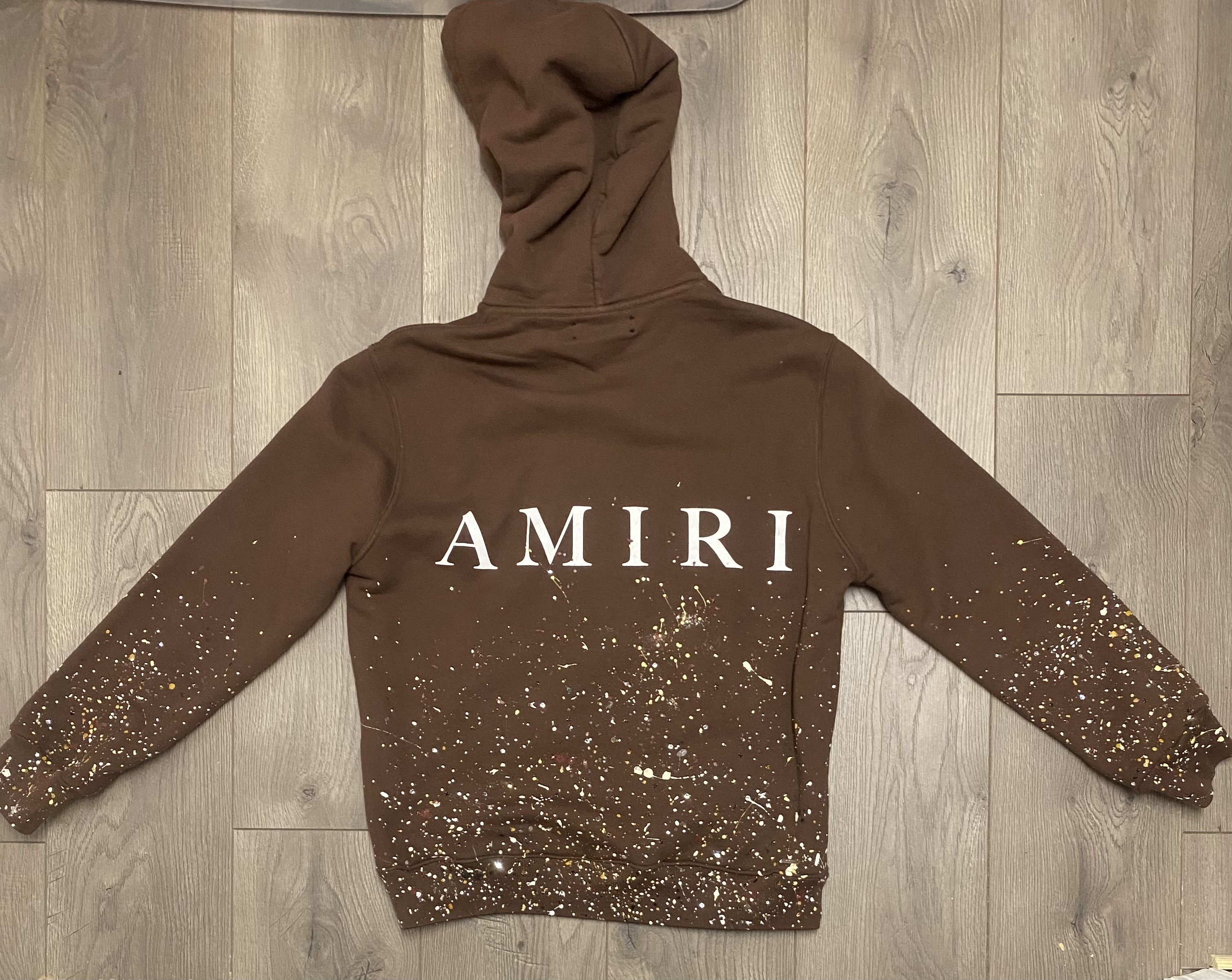 AMIRI Crystal Painter Hoodie - Black Hoodie with Blue