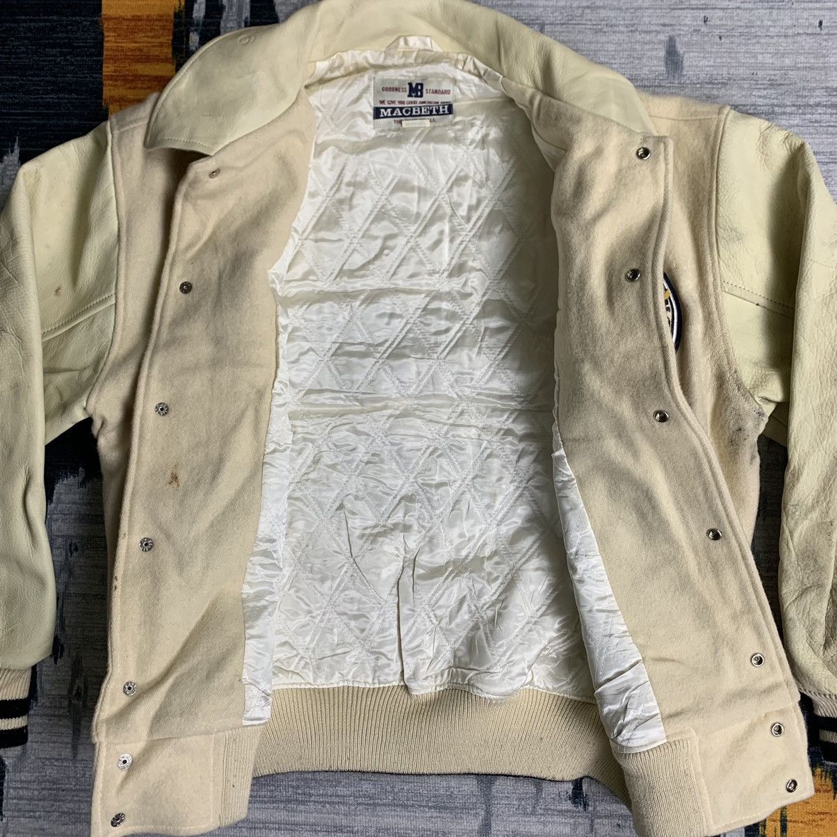 Macbeth × Vintage 🔥NK194🔥Vintage MACBETH art sportsman Leather varsity jackets Size US M / EU 48-50 / 2 - 6 Thumbnail