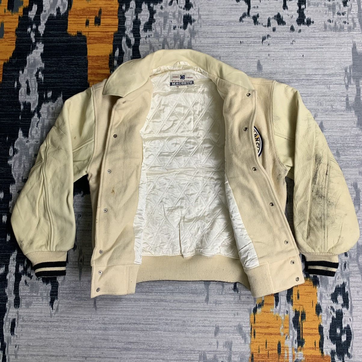 Macbeth × Vintage 🔥NK194🔥Vintage MACBETH art sportsman Leather varsity jackets Size US M / EU 48-50 / 2 - 5 Thumbnail