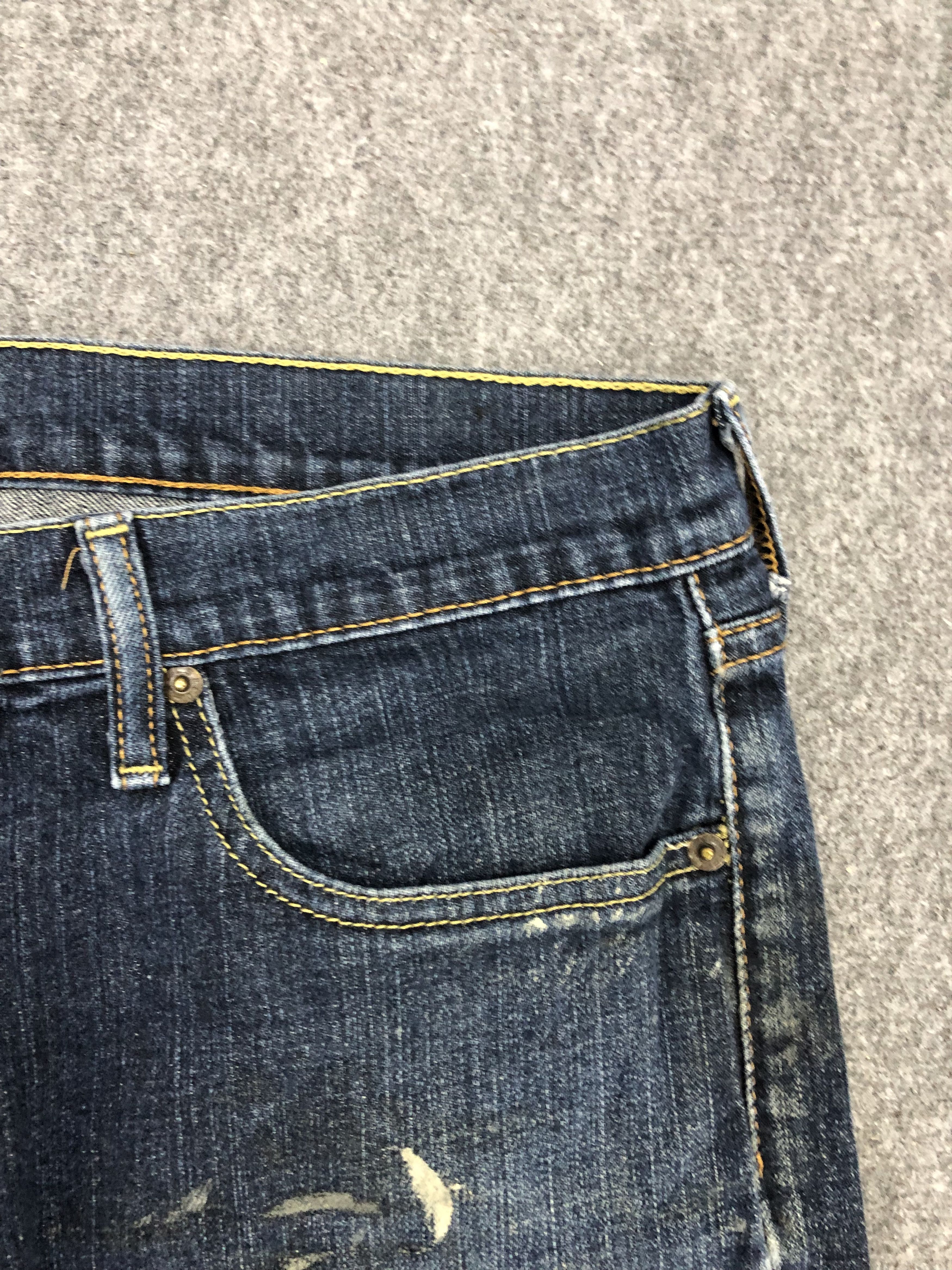 Levi's RARE Vintage Levis 541 Ripped Denim DP1131 Size US 35 - 8 Thumbnail