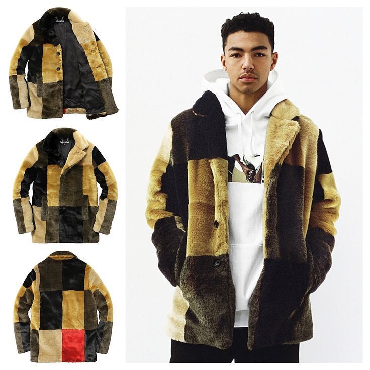 Supreme SS15 Patchwork Faux Fur Jacket | Grailed