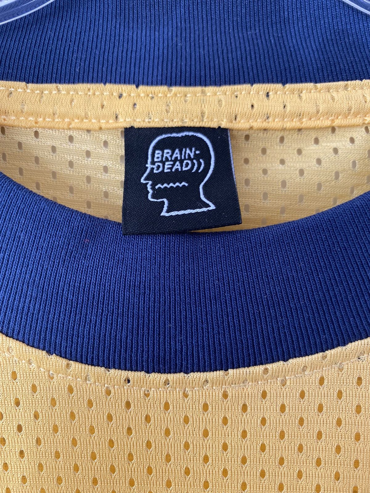 Brain Dead Paneled Football Mesh Shirt Yellow/Green Size US L / EU 52-54 / 3 - 3 Thumbnail