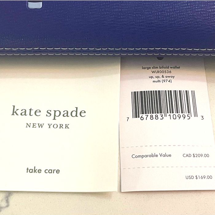 Kate Spade Kate Spade hot air balloon large slim bifold wallet | Grailed