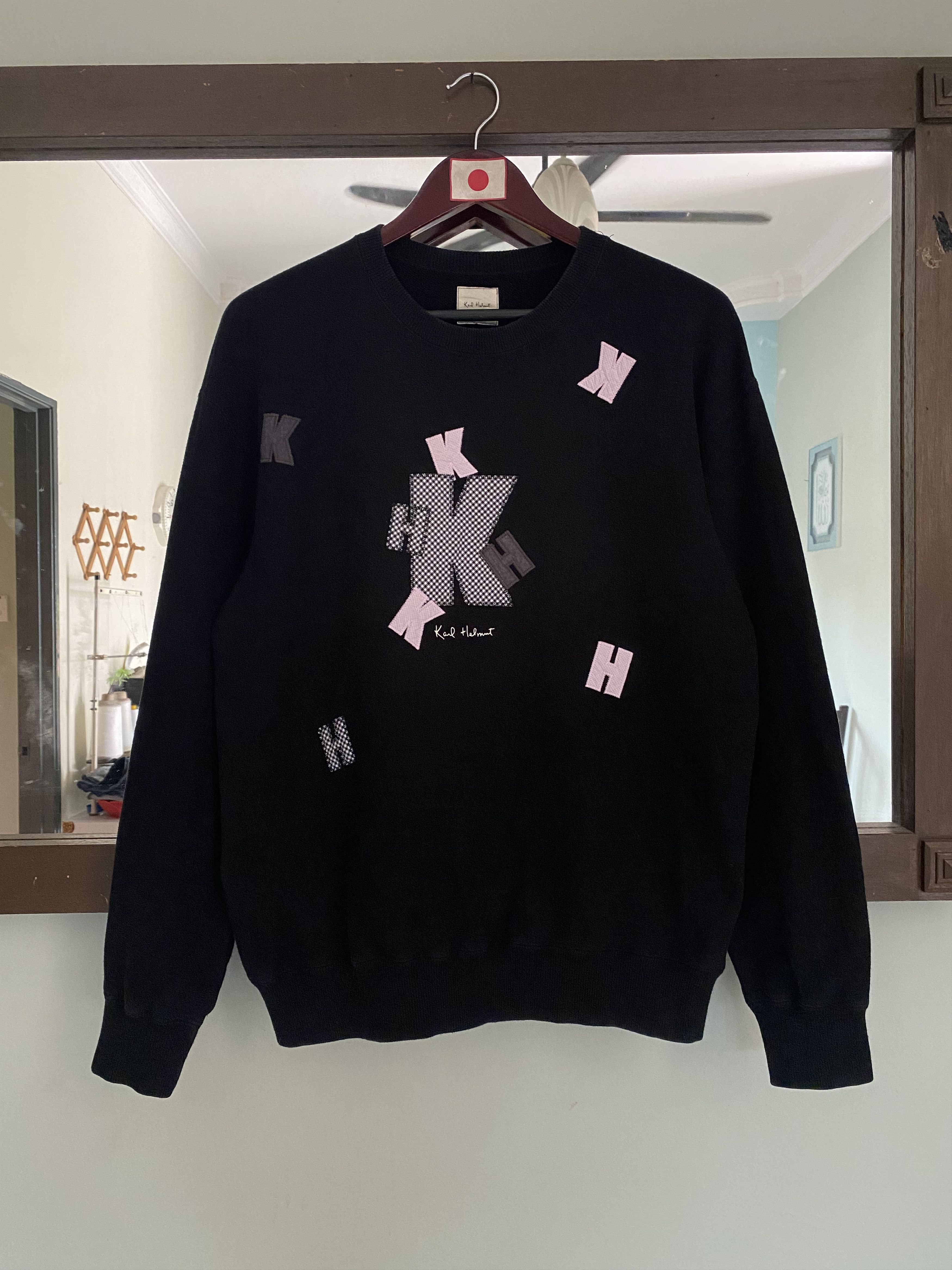 Karl Helmut KARL HELMUT Pink House Big Logo Crewneck Sweatshirt