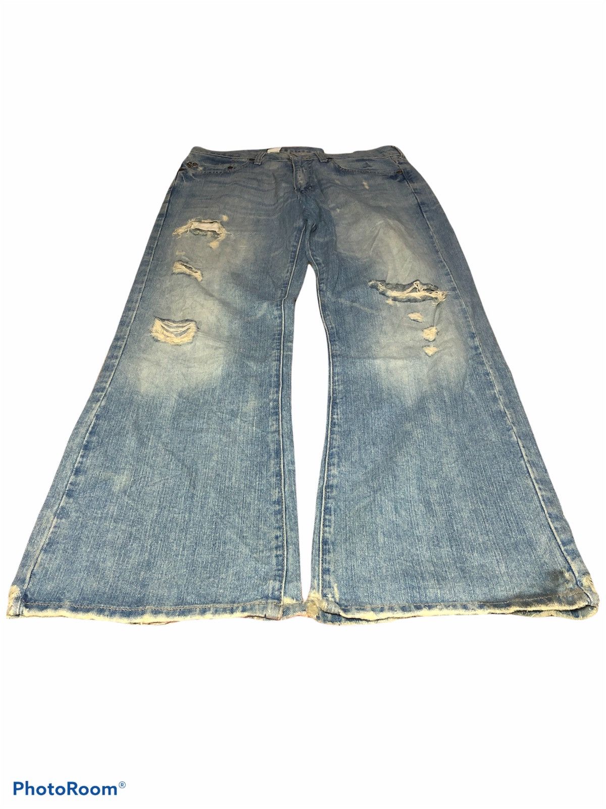 Hollister FLARED⚡️⚡️DISTRESSED DENIM BY HOLLISTER Size US 31 - 2 Thumbnail