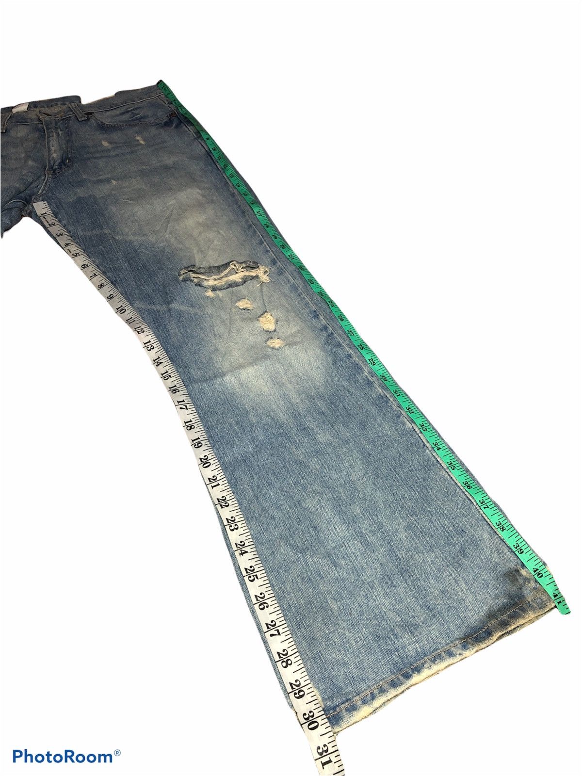 Hollister FLARED⚡️⚡️DISTRESSED DENIM BY HOLLISTER Size US 31 - 12 Thumbnail