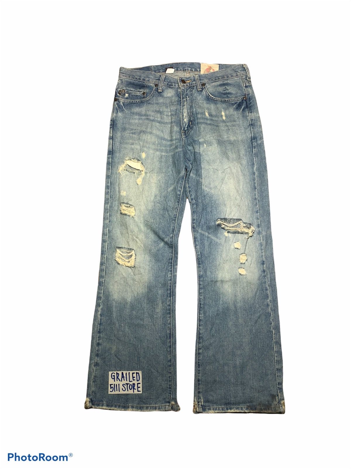 Hollister FLARED⚡️⚡️DISTRESSED DENIM BY HOLLISTER Size US 31 - 1 Thumbnail