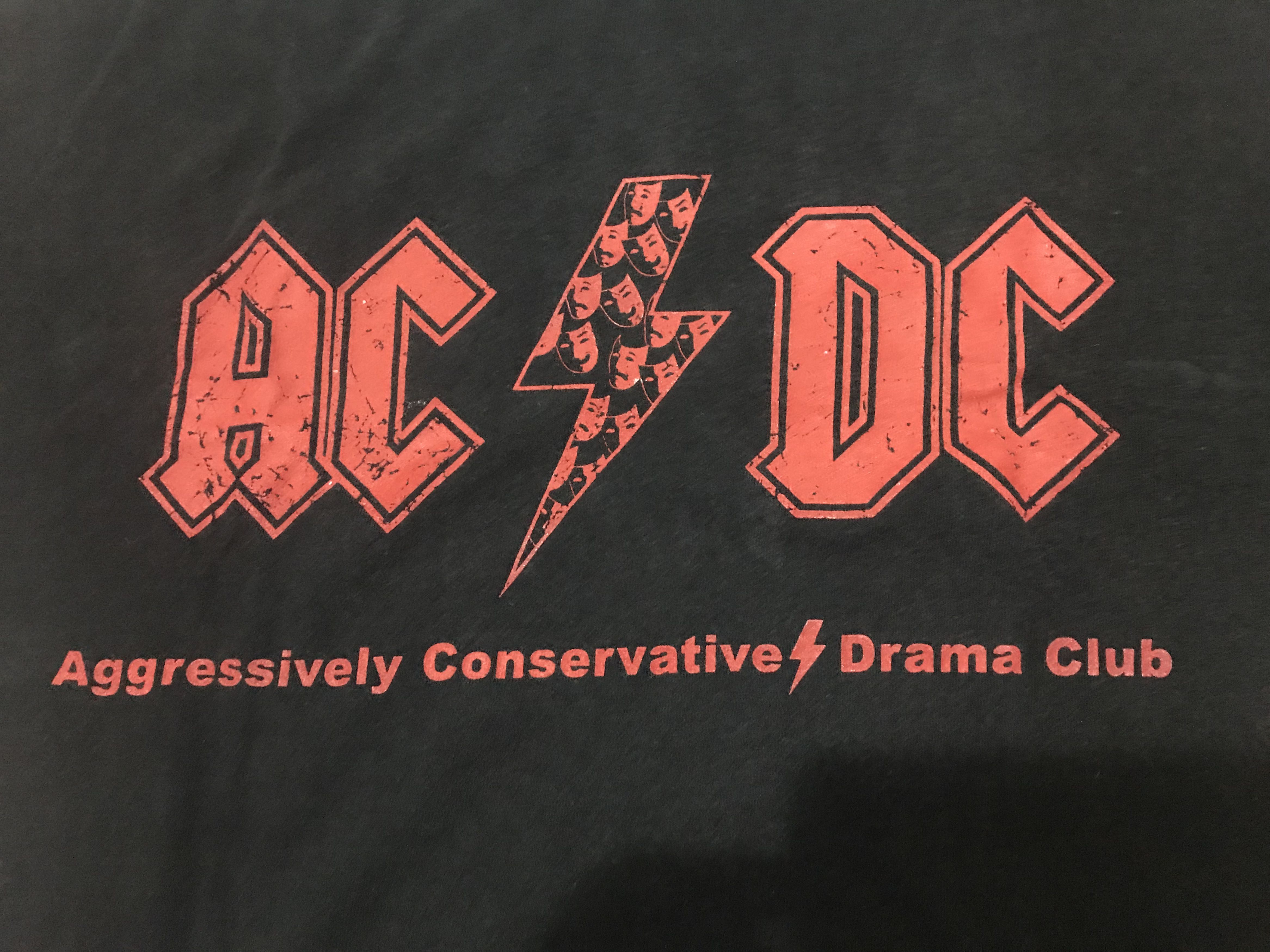 AC/DC ACDC Aggressively Conservative Drama Club T-Shirt Size US L / EU 52-54 / 3 - 6 Thumbnail