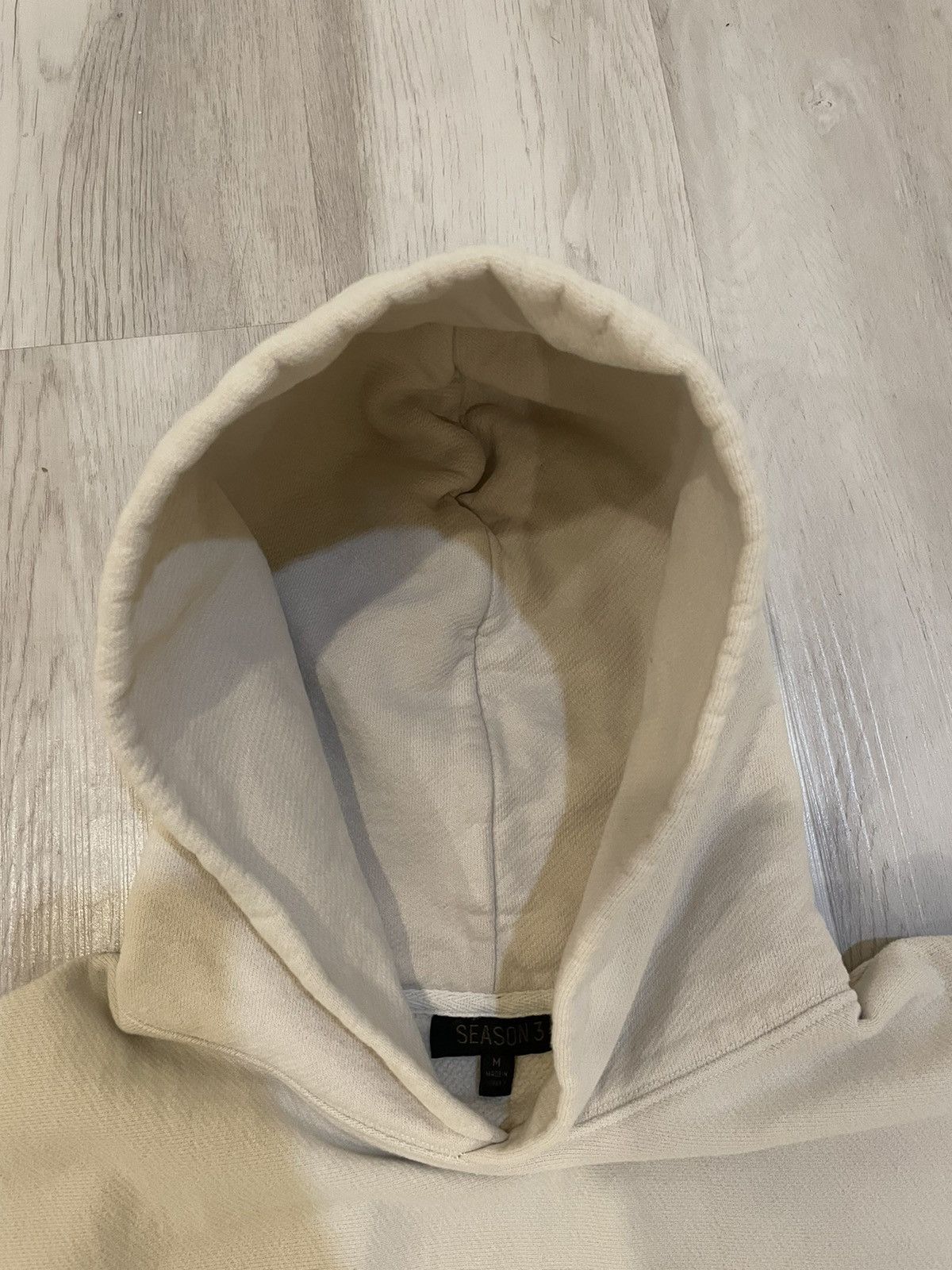 Yeezy Season 3 Two Tone Cream Hoodie Size US L / EU 52-54 / 3 - 2 Thumbnail