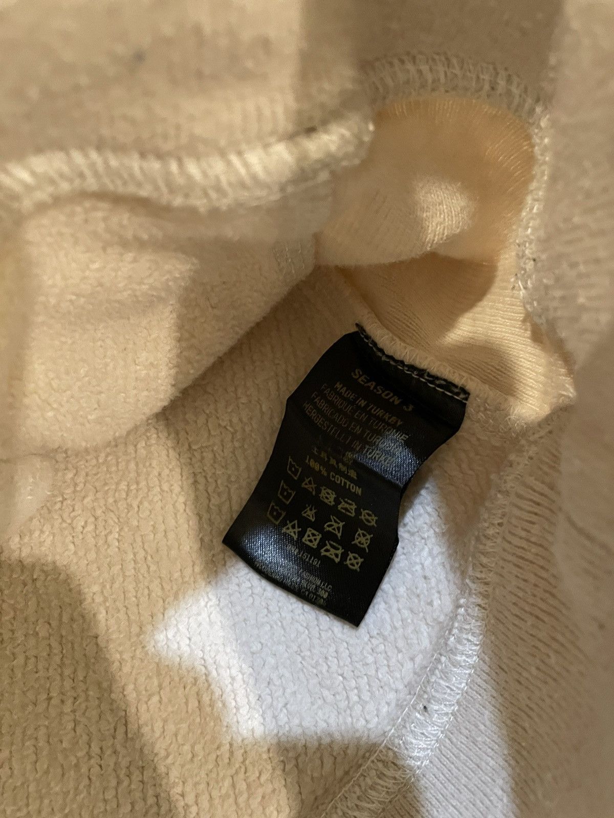 Yeezy Season 3 Two Tone Cream Hoodie Size US L / EU 52-54 / 3 - 5 Thumbnail