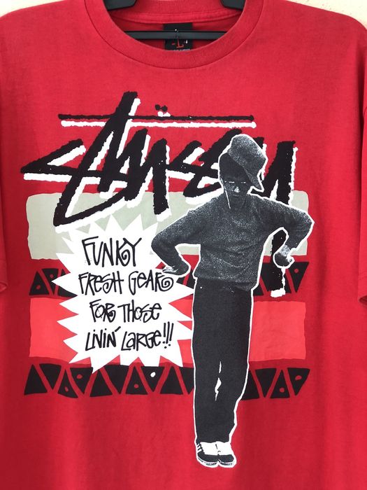 Vintage Vintage Y2K Stussy Funky Fresh Gear Streetwear Tee | Grailed