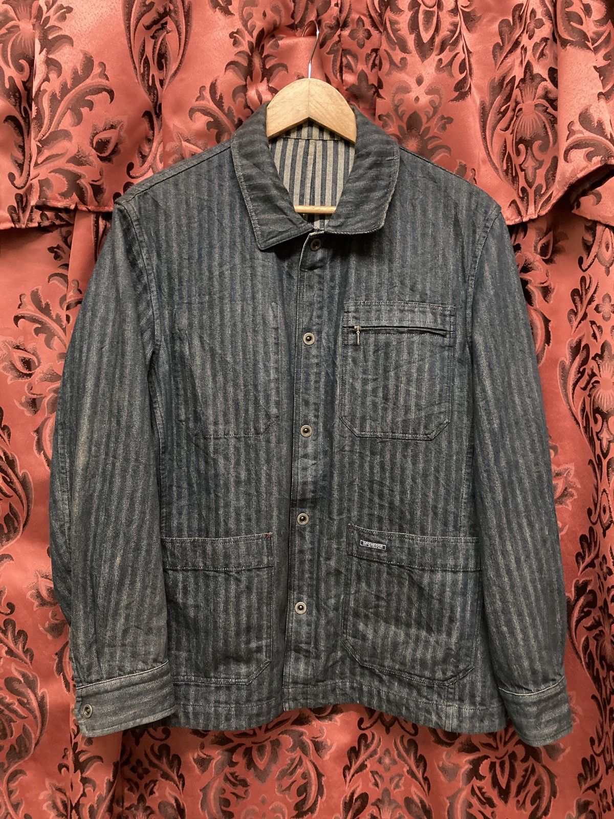 McGregor Railroad Wabash Stripes Work reserveble jacket