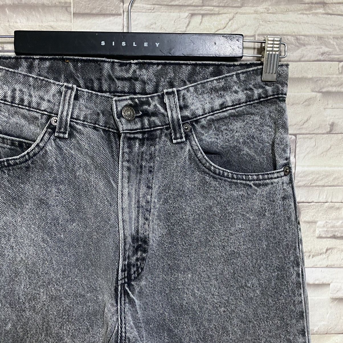 Levi's Vintage Levis 550 Black Stonewash Jeans 28x30 Size US 28 / EU 44 - 7 Thumbnail