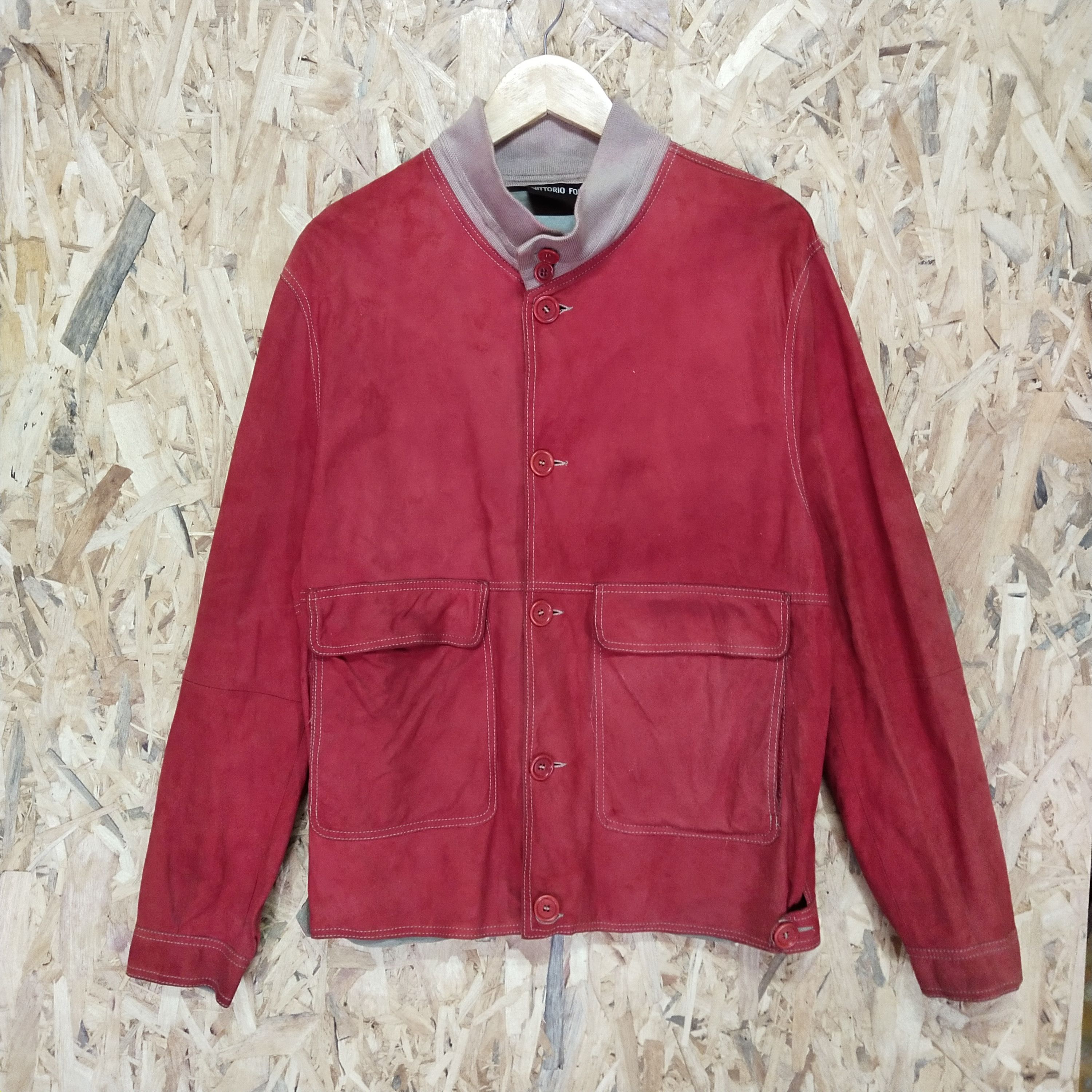 Italian Designers Vittorio Forti Leather Jacket Size US L / EU 52-54 / 3 - 1 Preview