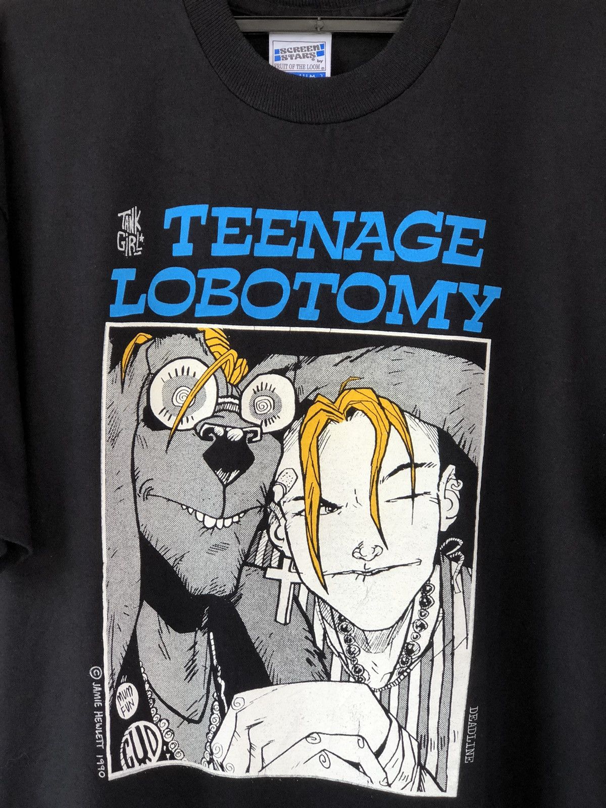 Movie × Very Rare × Vintage Vintage 90s TANK GIRL Teenage Lobotomy Comic/  Movie Tee | Grailed