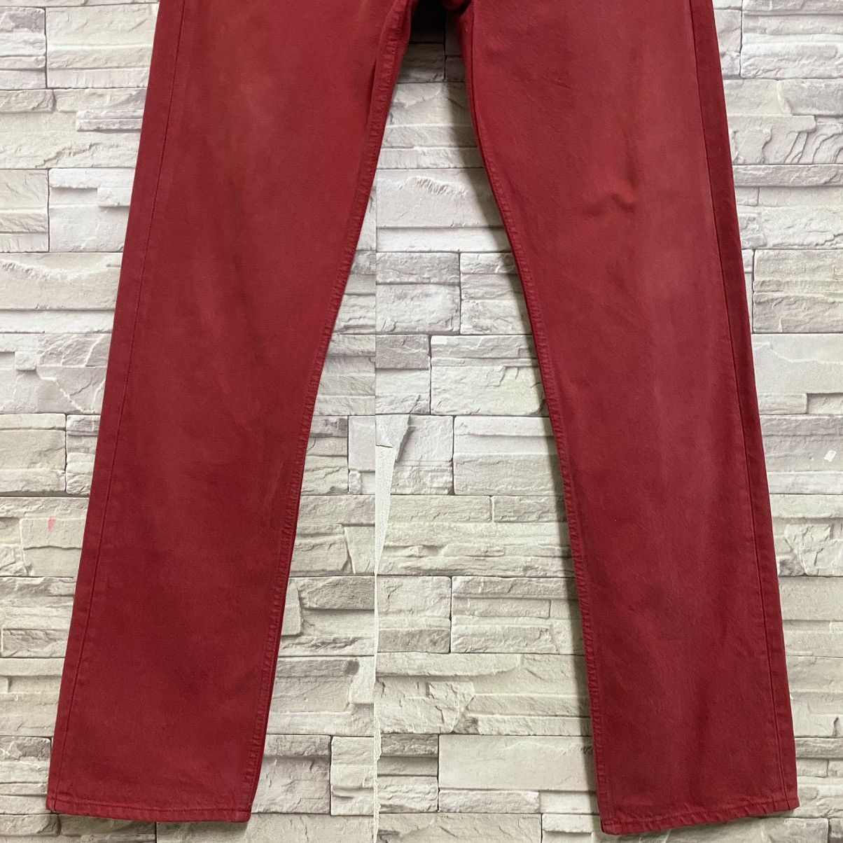 Levi's Vintage 90s Levis 501 Red Colour Jeans 34x35 Size US 34 / EU 50 - 5 Thumbnail