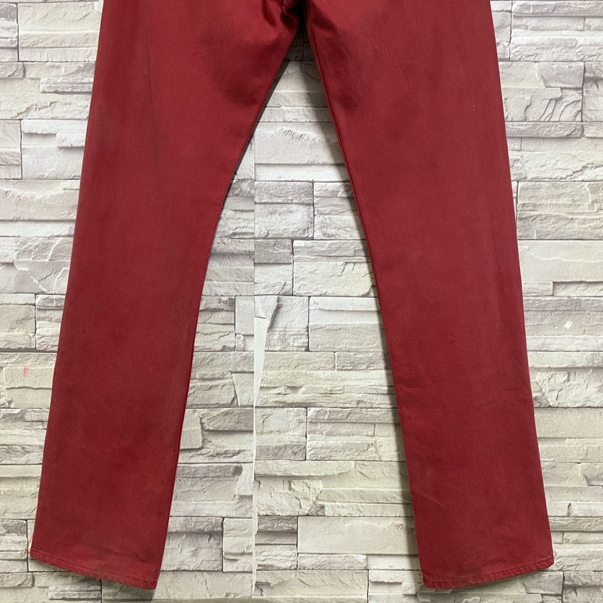 Levi's Vintage 90s Levis 501 Red Colour Jeans 34x35 Size US 34 / EU 50 - 10 Thumbnail