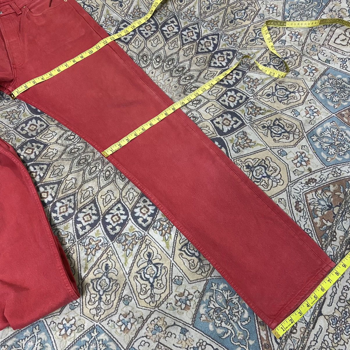 Levi's Vintage 90s Levis 501 Red Colour Jeans 34x35 Size US 34 / EU 50 - 18 Thumbnail