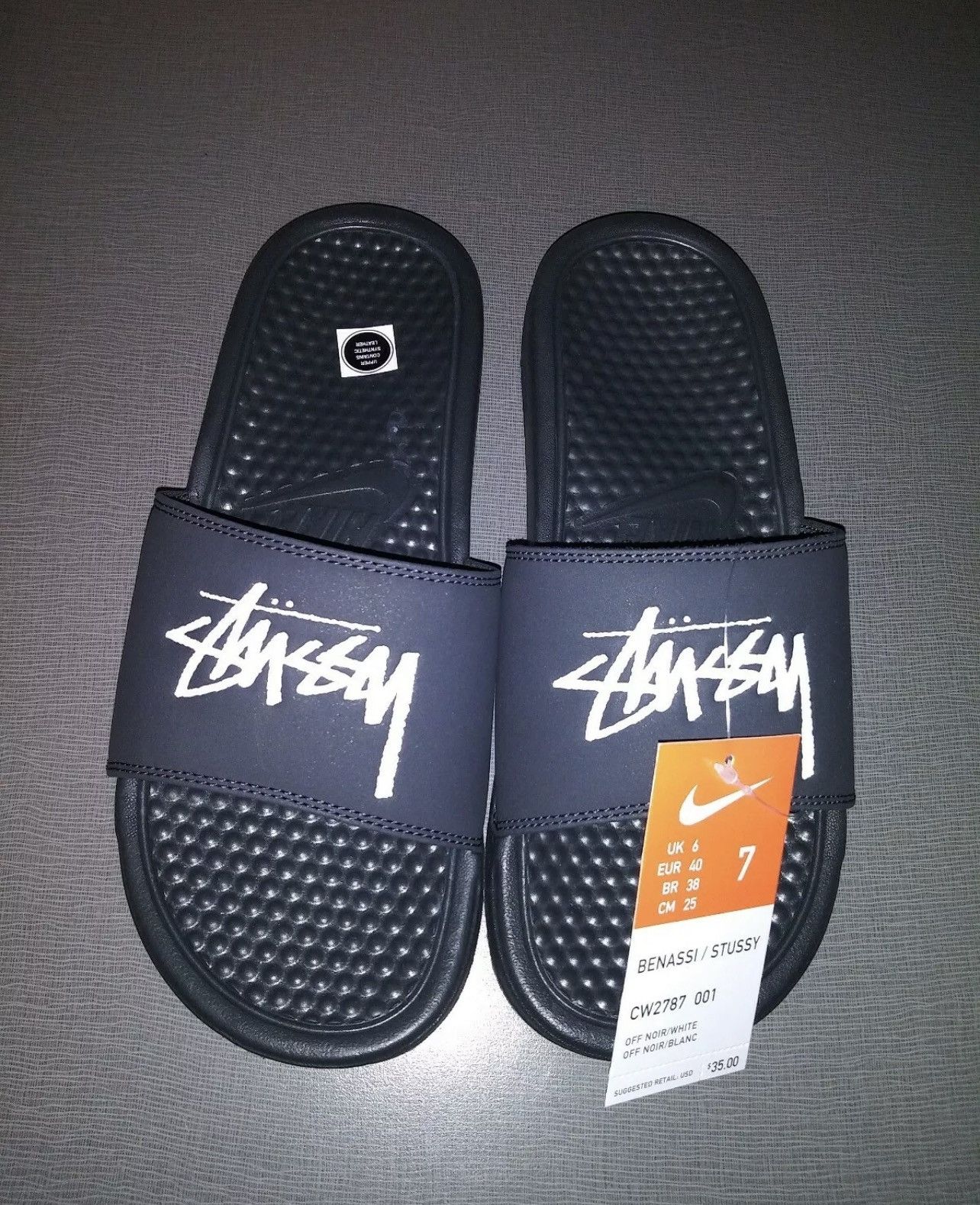 Stussy Benassi x Stüssy Nike Slides (new w/tags) | Grailed