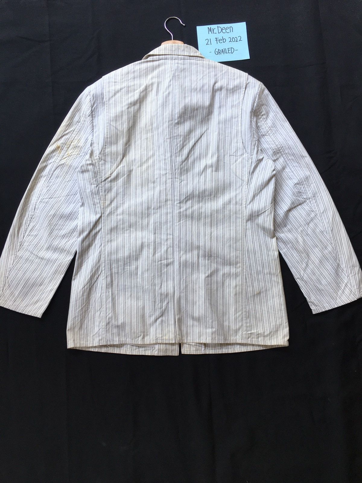 Yohji Yamamoto Vintage AAR by Yohji Yamamoto Stripes Jacket Size US L / EU 52-54 / 3 - 9 Thumbnail