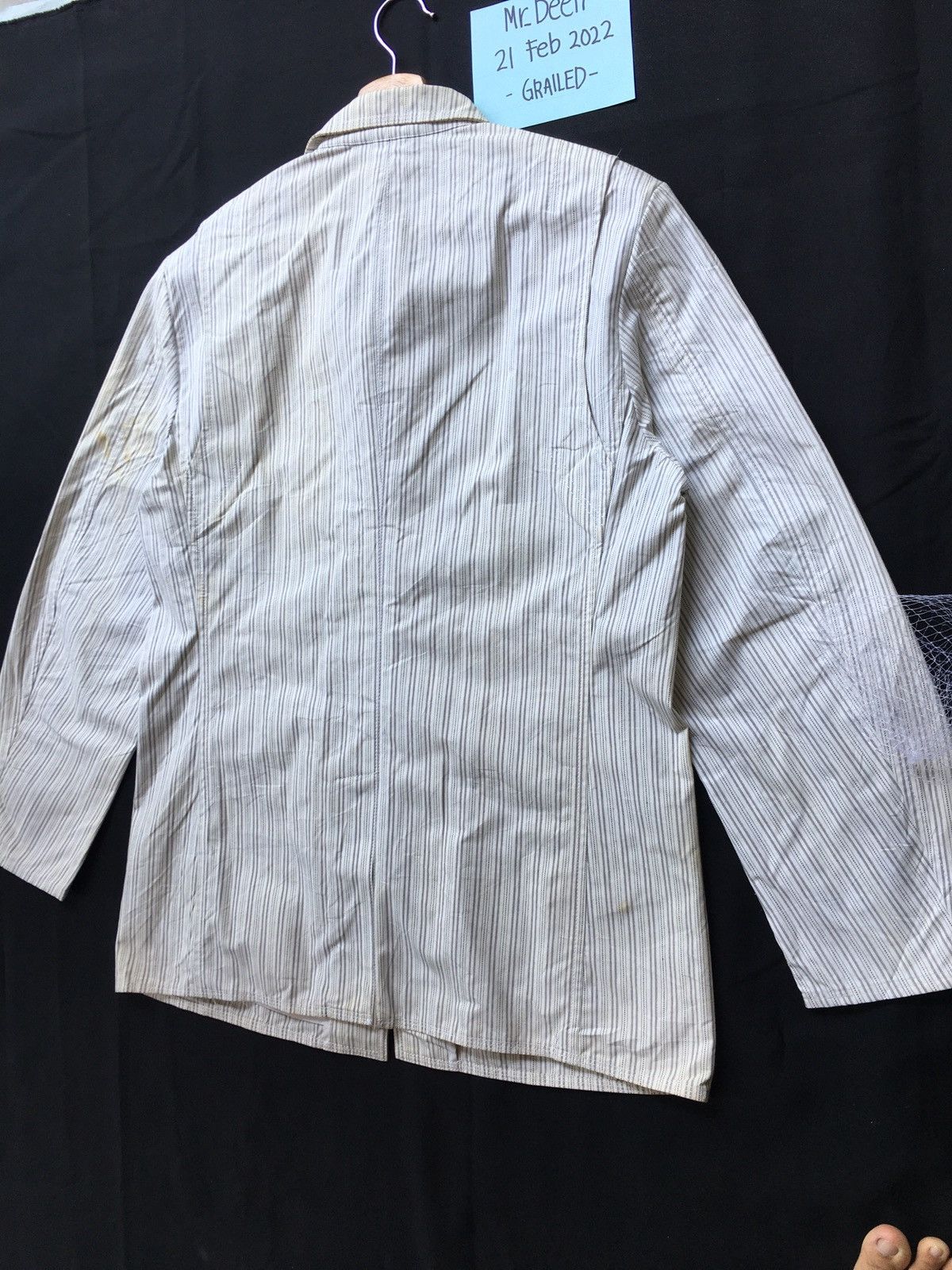 Yohji Yamamoto Vintage AAR by Yohji Yamamoto Stripes Jacket Size US L / EU 52-54 / 3 - 11 Thumbnail