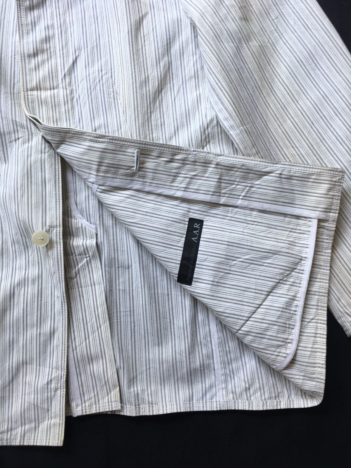 Yohji Yamamoto Vintage AAR by Yohji Yamamoto Stripes Jacket Size US L / EU 52-54 / 3 - 7 Thumbnail