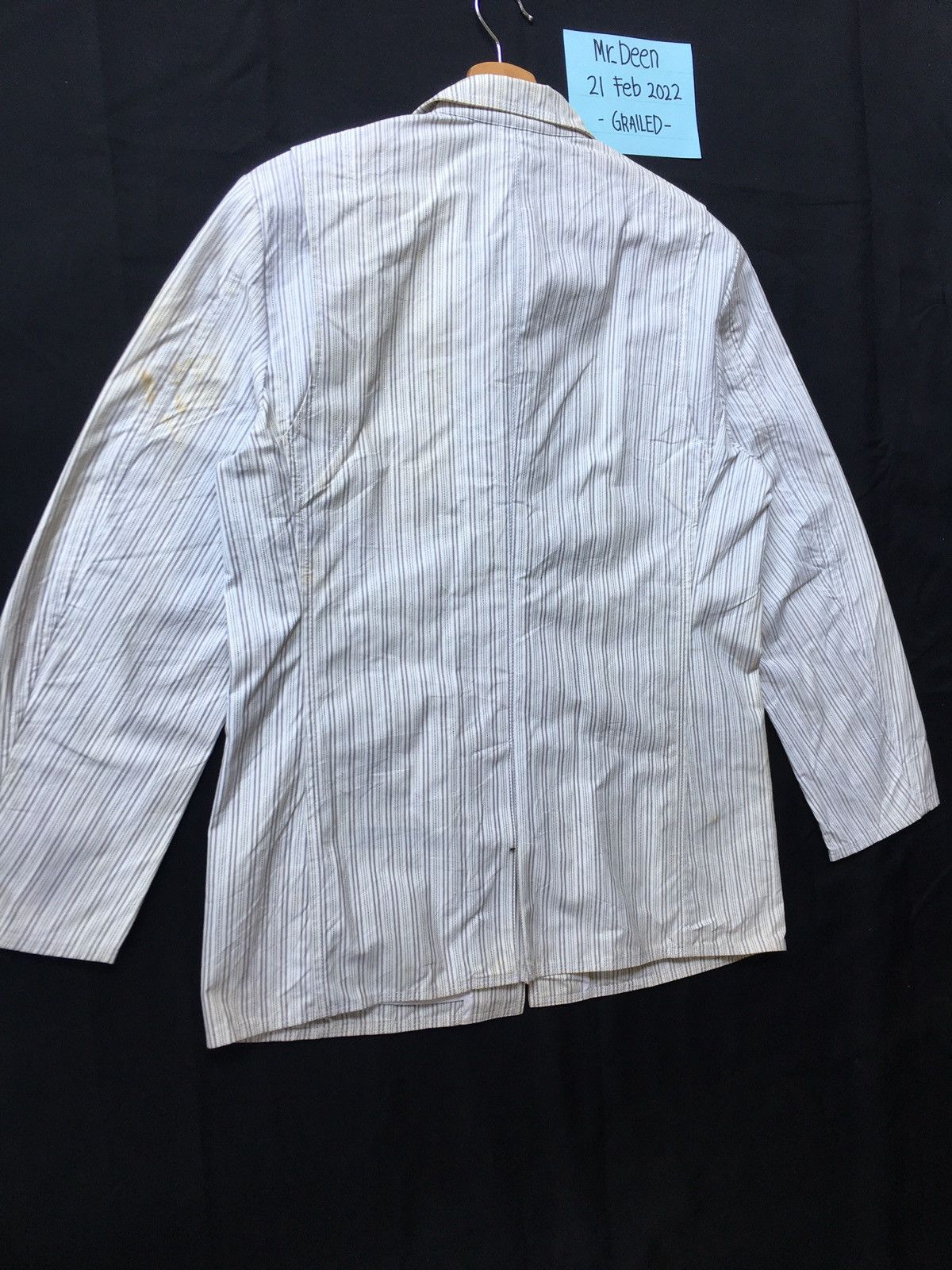 Yohji Yamamoto Vintage AAR by Yohji Yamamoto Stripes Jacket Size US L / EU 52-54 / 3 - 10 Thumbnail
