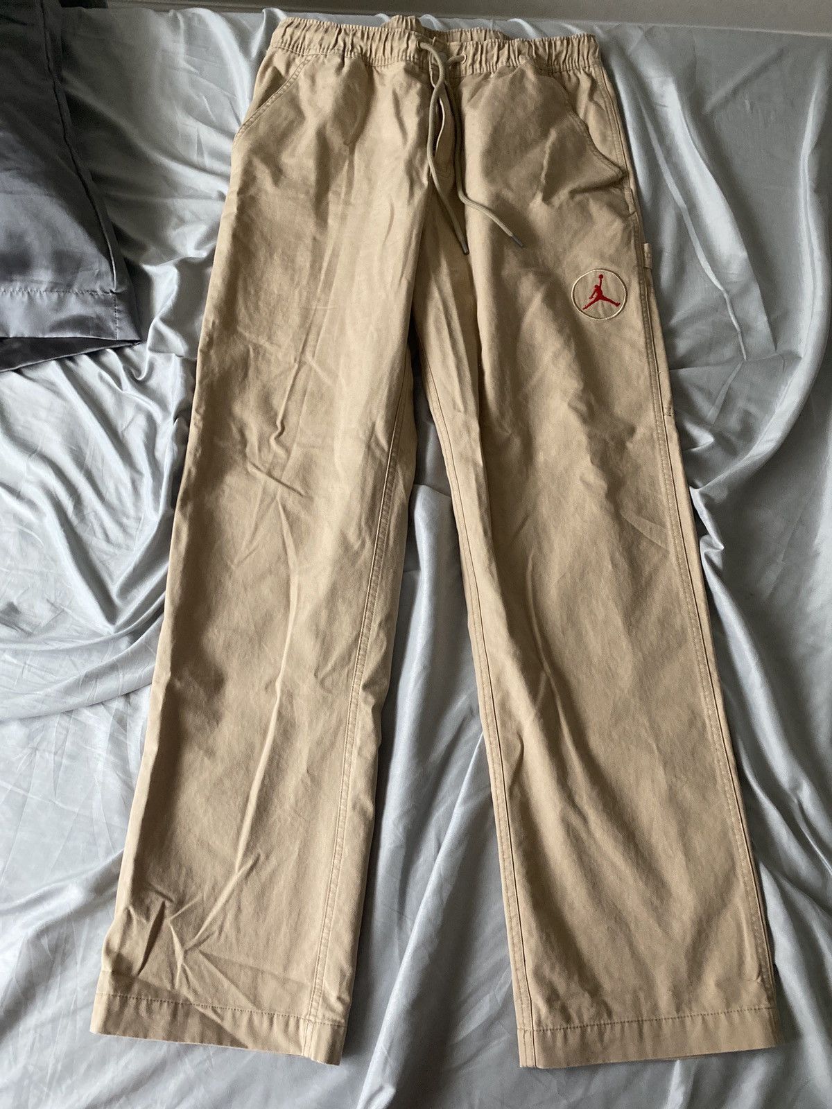 image of Travis Scott Cactus Jack X Jordan Canvas Pant in Tan, Men's (Size 36)