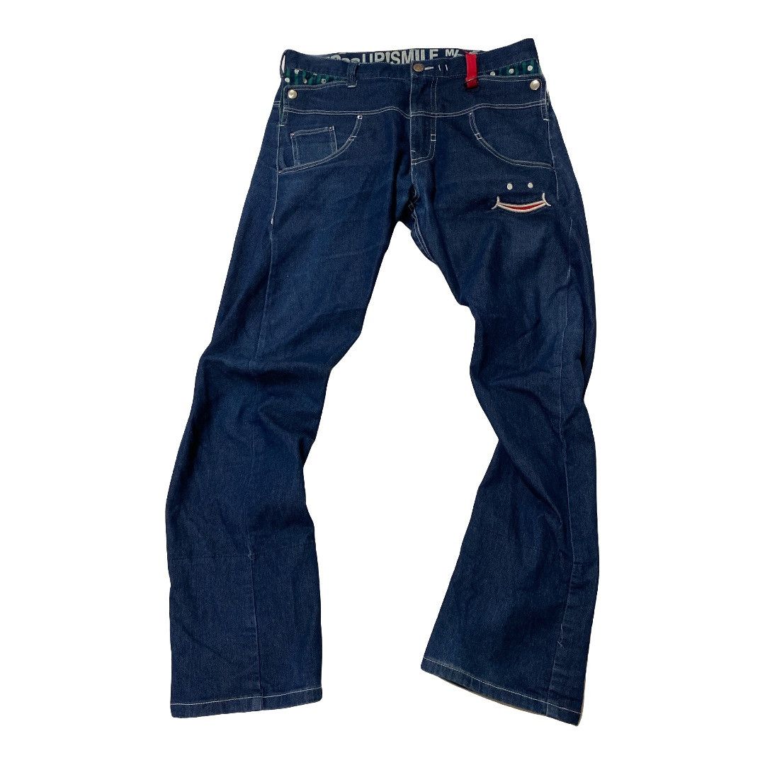 Japanese Brand Made in Smile Up! Smile Jeans Pant Size US 32 / EU 48 - 1 Thumbnail