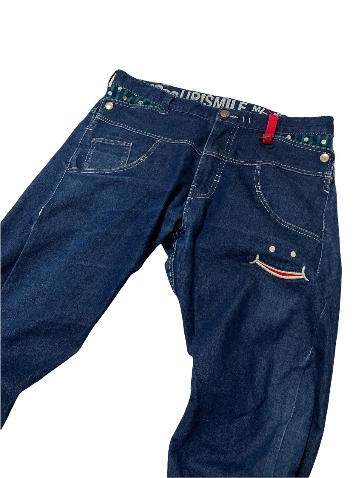 Japanese Brand Made in Smile Up! Smile Jeans Pant Size US 32 / EU 48 - 3 Thumbnail