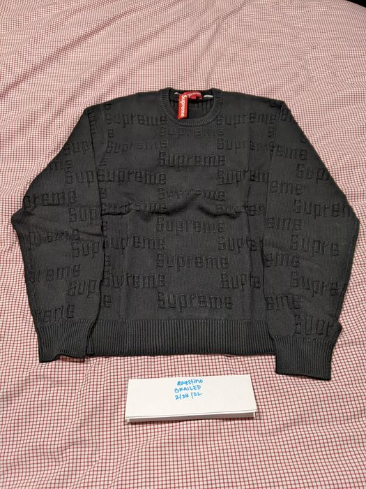 Supreme raised 2025 logo sweater