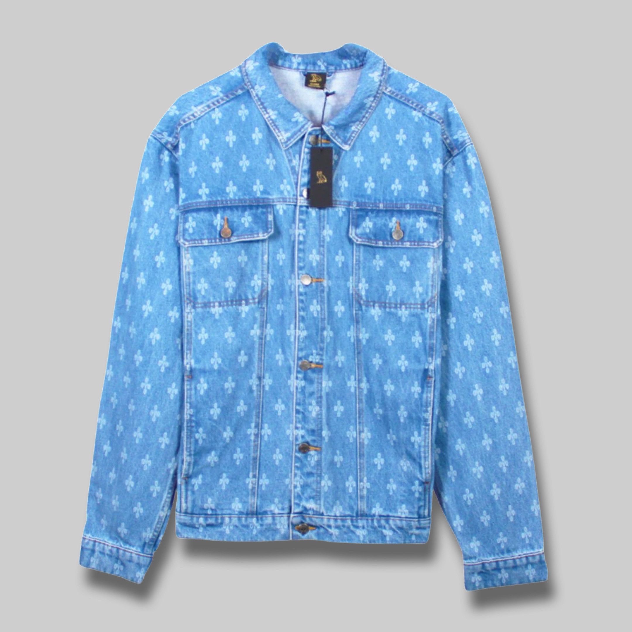 Drake OVO MONOGRAM DENIM TRUCKER JACKET - XXL Size US XXL / EU 58 / 5 - 1 Thumbnail