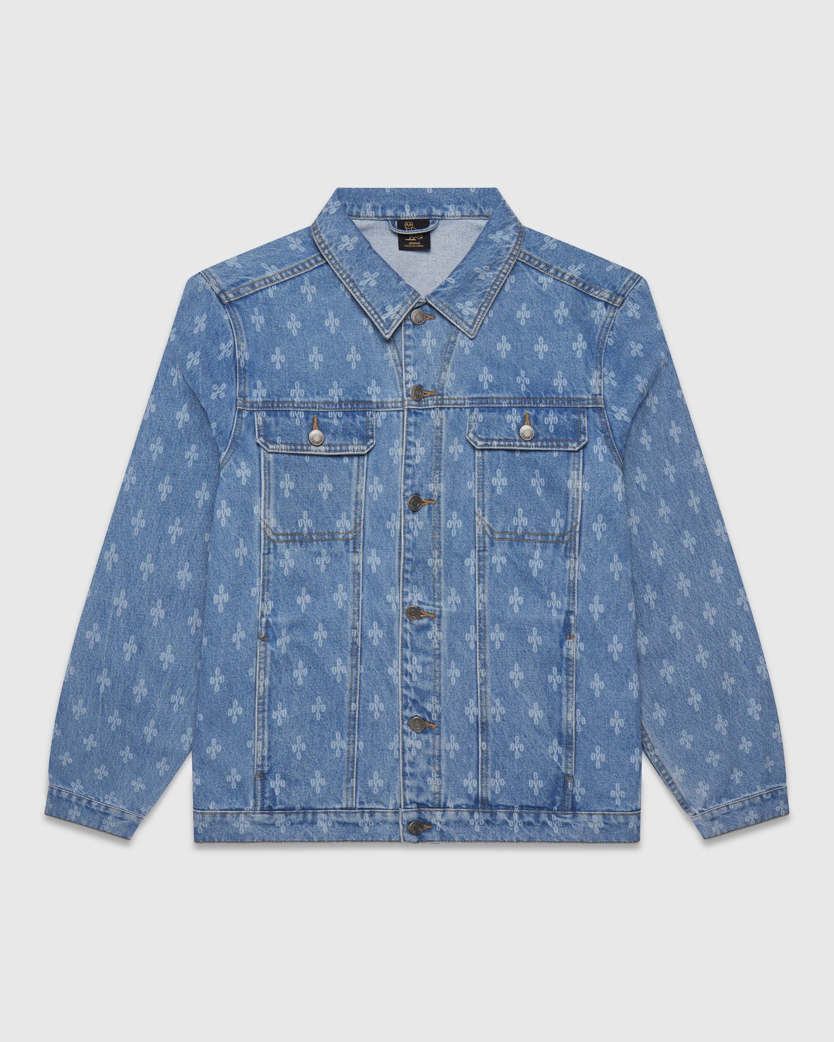 Drake OVO MONOGRAM DENIM TRUCKER JACKET - XXL Size US XXL / EU 58 / 5 - 4 Thumbnail