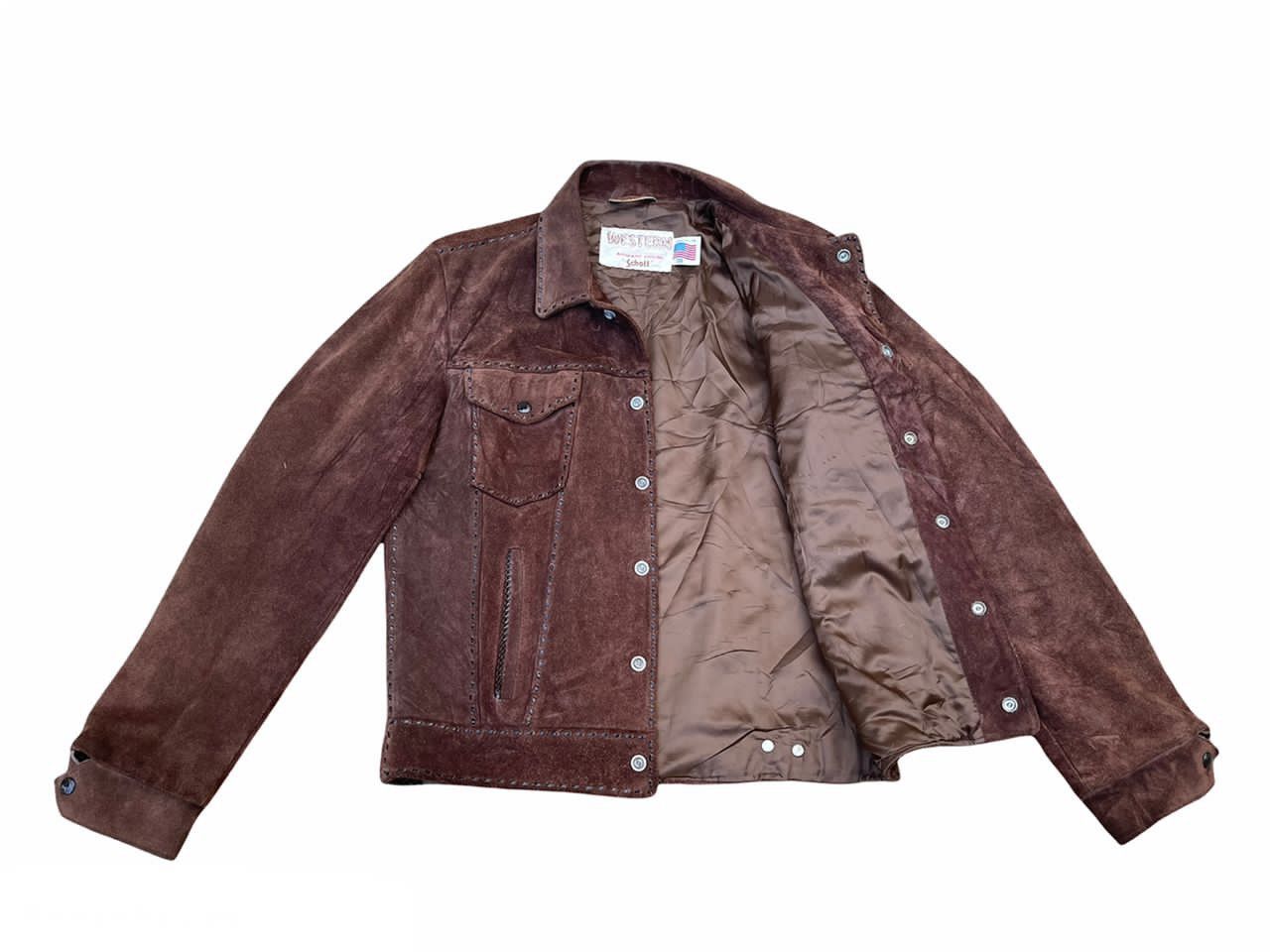 Schott Western By Schott Suede Leather Jacket Size US M / EU 48-50 / 2 - 7 Thumbnail
