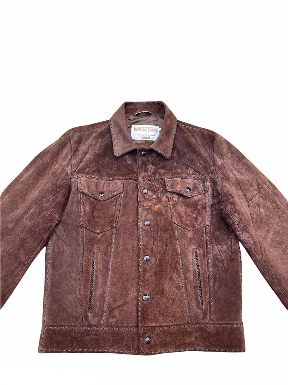 Schott Western By Schott Suede Leather Jacket Size US M / EU 48-50 / 2 - 4 Thumbnail