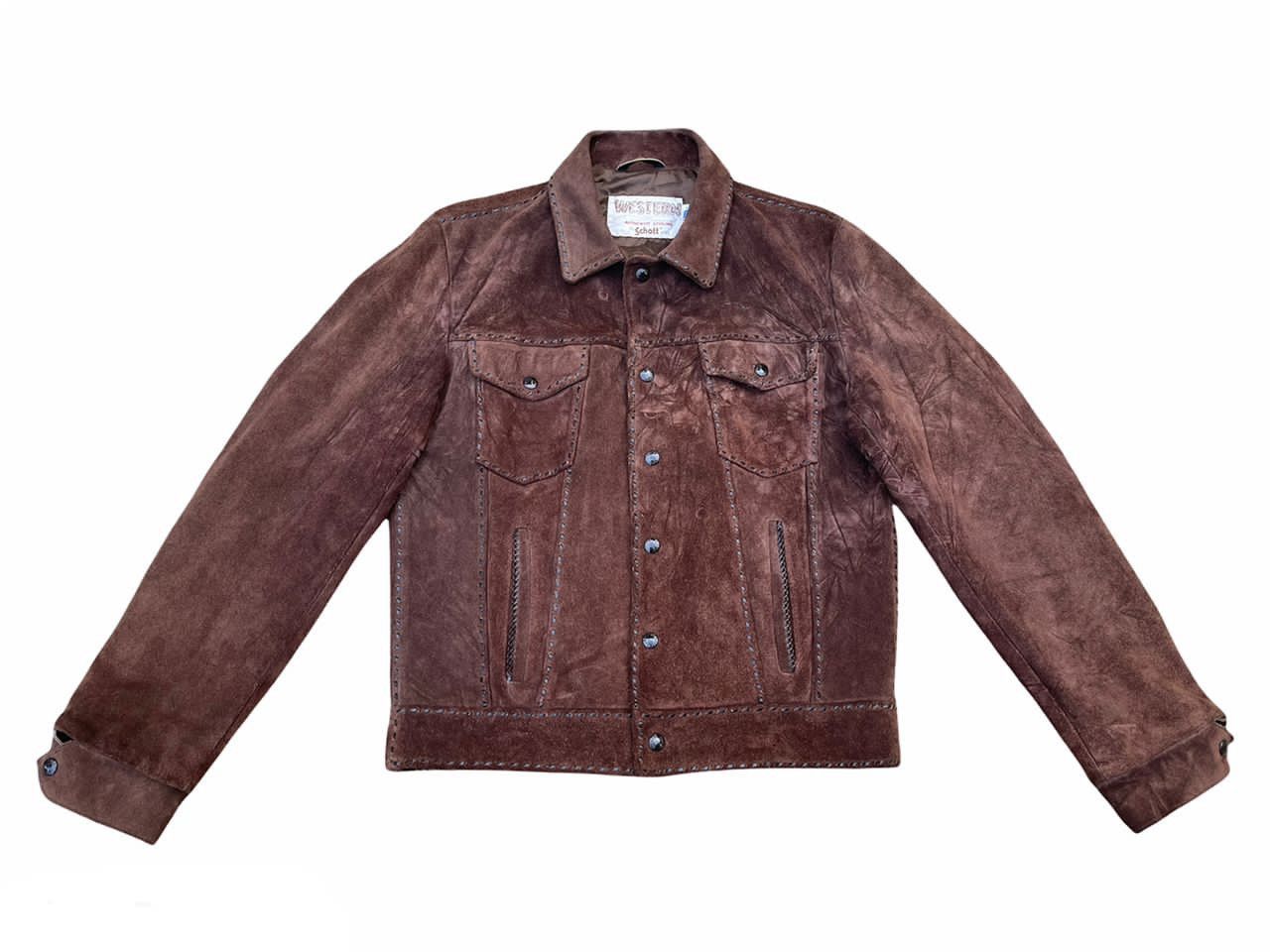 Schott Western By Schott Suede Leather Jacket Size US M / EU 48-50 / 2 - 2 Thumbnail