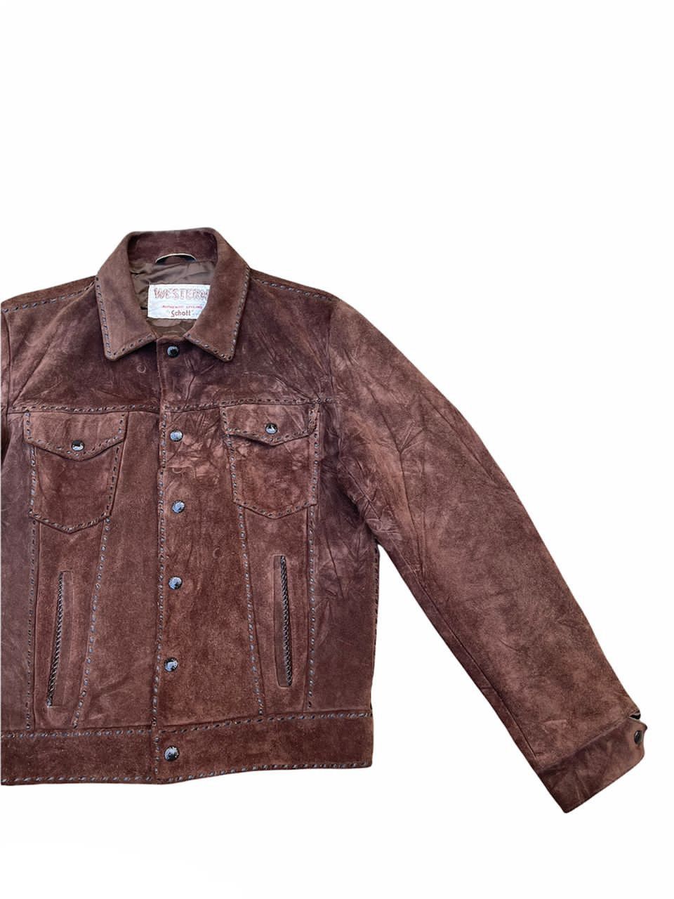 Schott Western By Schott Suede Leather Jacket Size US M / EU 48-50 / 2 - 6 Thumbnail