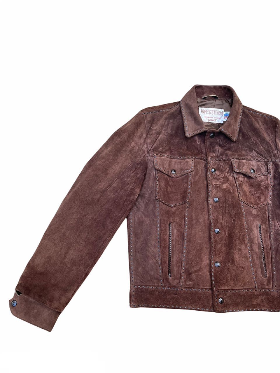 Schott Western By Schott Suede Leather Jacket Size US M / EU 48-50 / 2 - 5 Thumbnail
