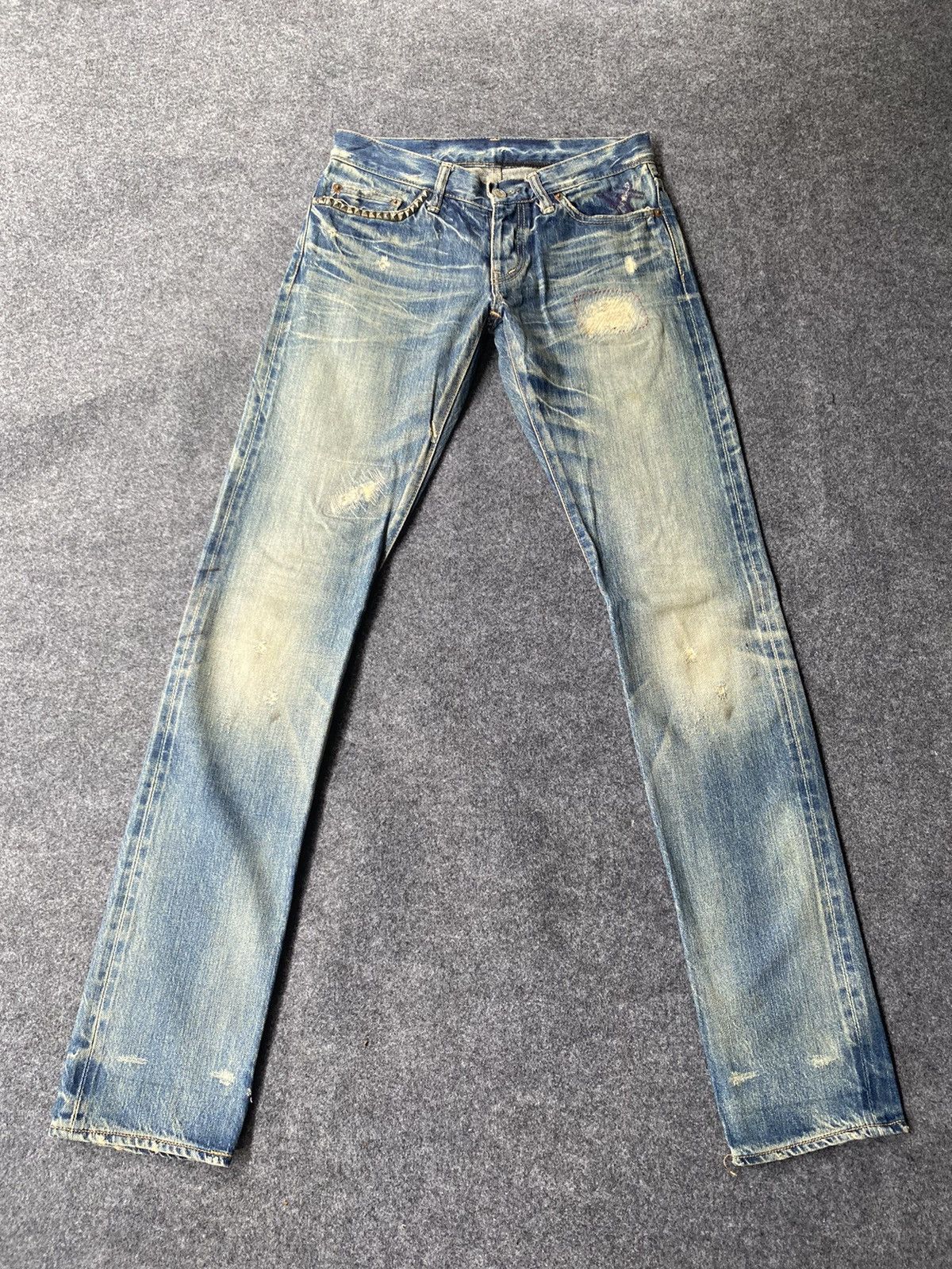 Hysteric Glamour × Japanese Brand × Vintage 🔥Last Drop🔥 Histeric Glamour Selvedge Denim Antique Size US 27 - 1 Thumbnail