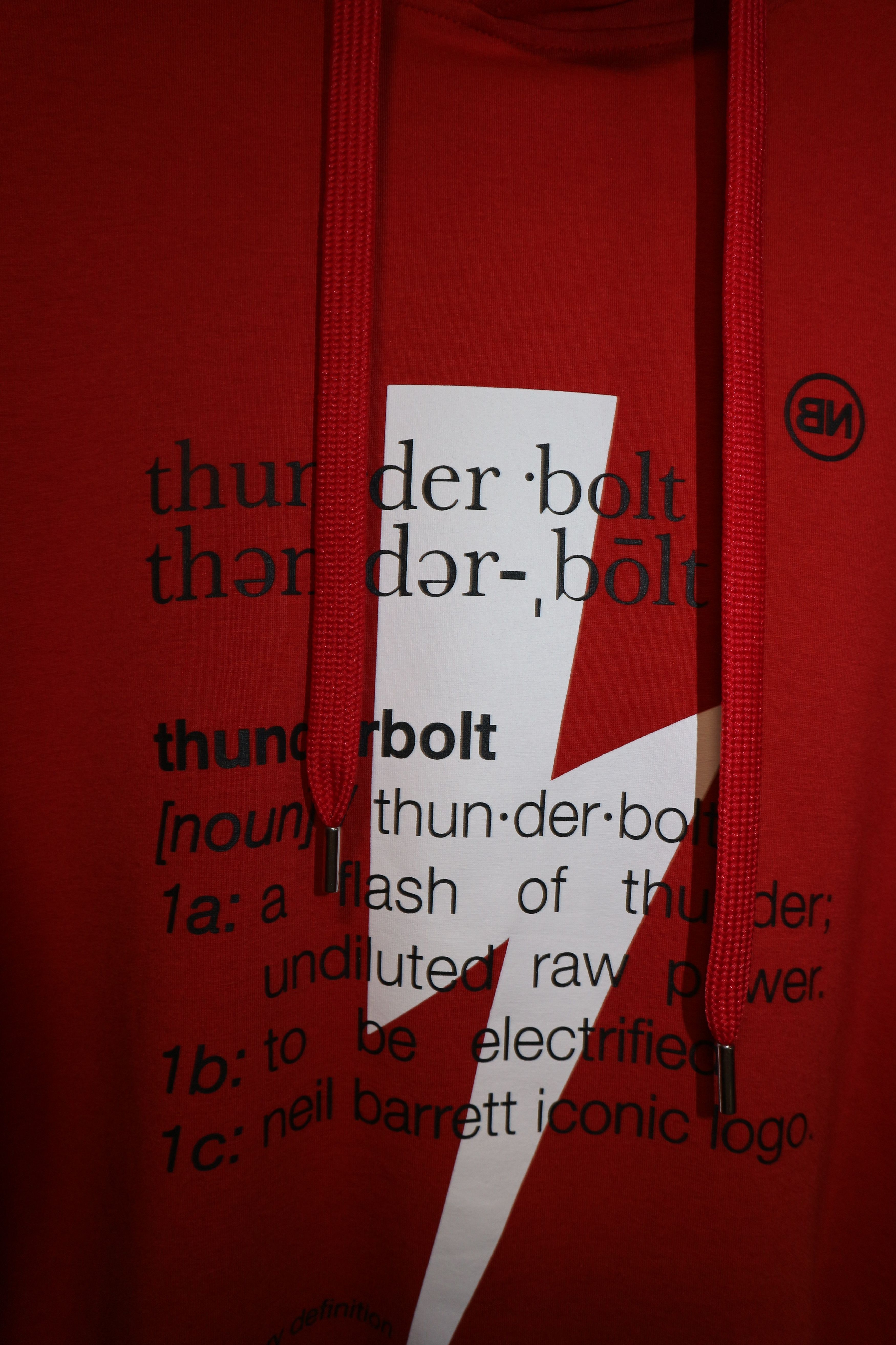Neil Barrett thunderbolt print hoodie Size US XL / EU 56 / 4 - 6 Thumbnail