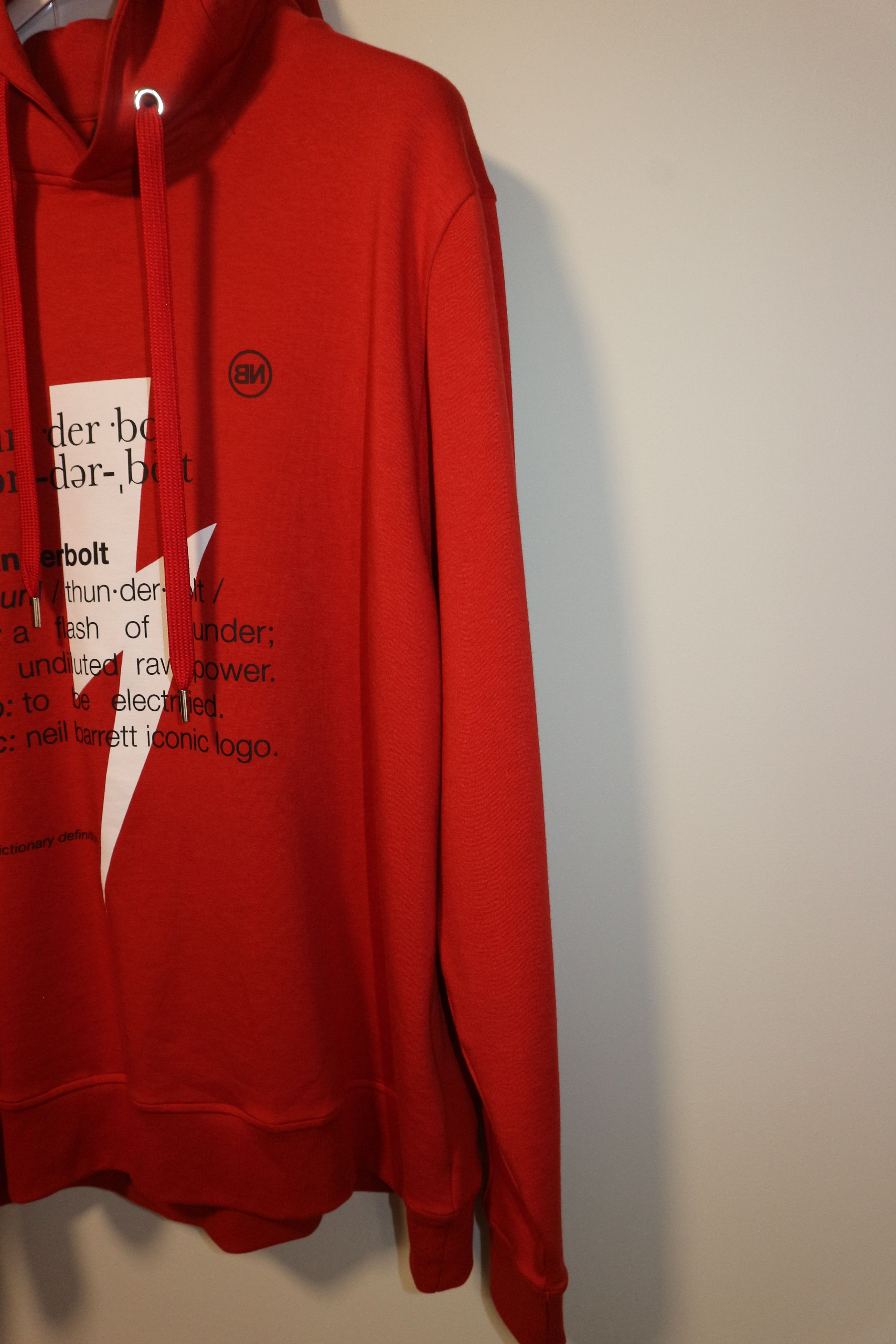 Neil Barrett thunderbolt print hoodie Size US XL / EU 56 / 4 - 8 Thumbnail