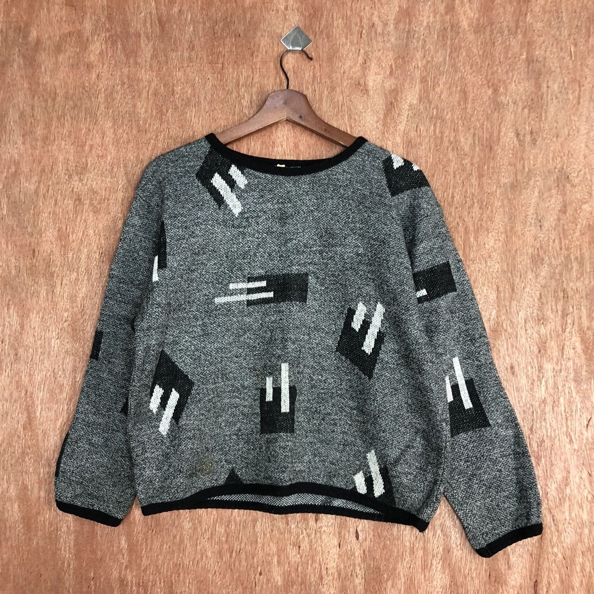 Homespun Knitwear × Japanese Brand Japan Brand GRey art Knitwear #6055 Size US S / EU 44-46 / 1 - 3 Thumbnail