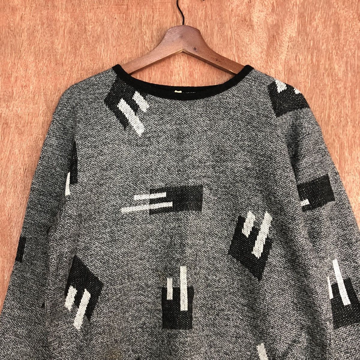 Homespun Knitwear × Japanese Brand Japan Brand GRey art Knitwear #6055 Size US S / EU 44-46 / 1 - 8 Thumbnail