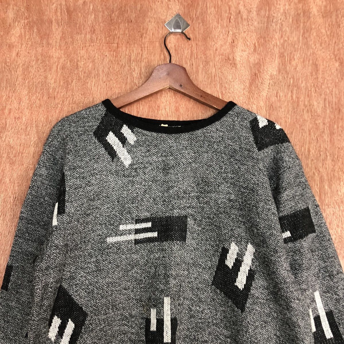 Homespun Knitwear × Japanese Brand Japan Brand GRey art Knitwear #6055 Size US S / EU 44-46 / 1 - 2 Thumbnail