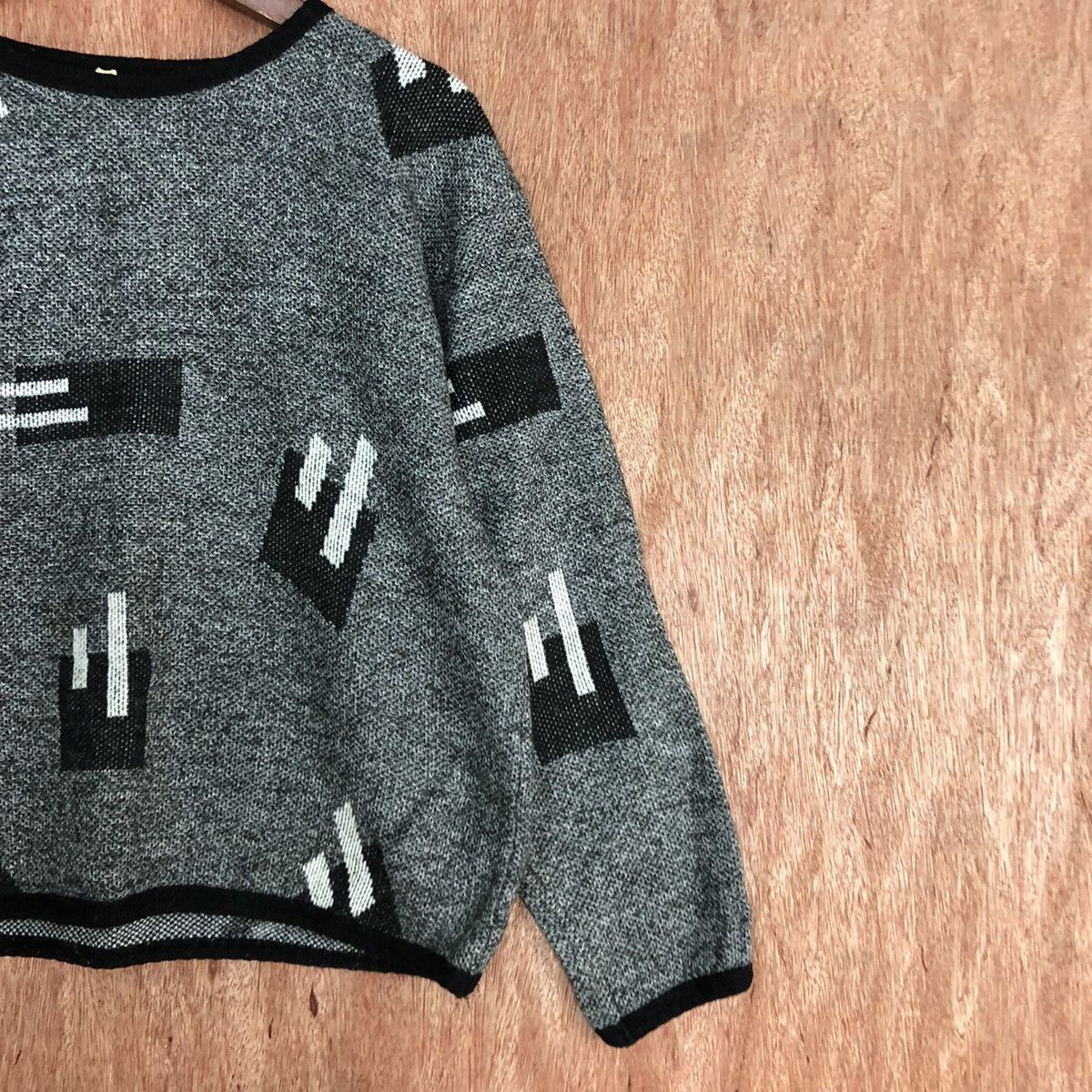 Homespun Knitwear × Japanese Brand Japan Brand GRey art Knitwear #6055 Size US S / EU 44-46 / 1 - 5 Thumbnail