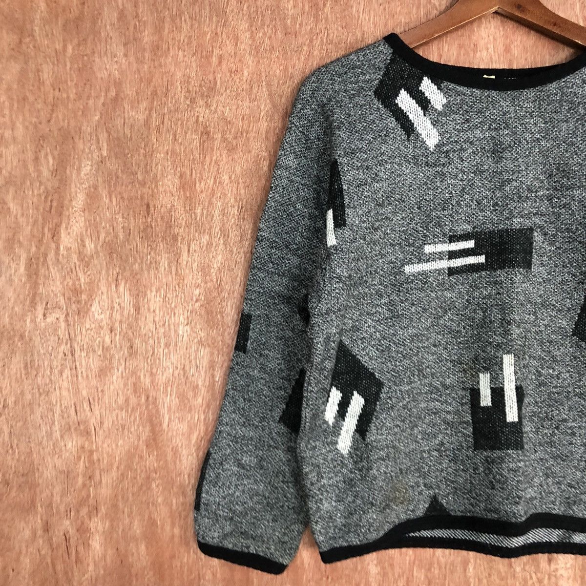 Homespun Knitwear × Japanese Brand Japan Brand GRey art Knitwear #6055 Size US S / EU 44-46 / 1 - 7 Thumbnail