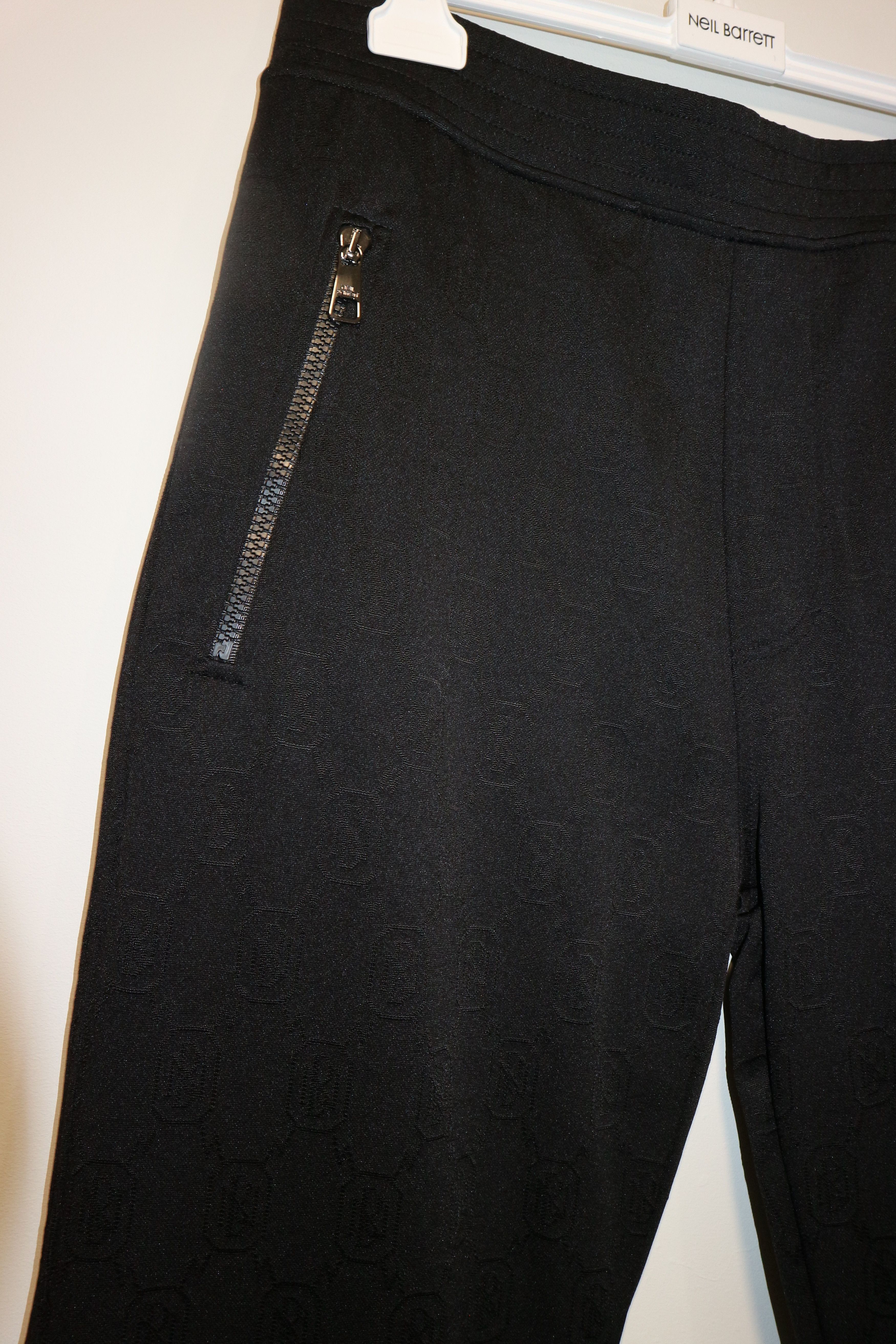 Neil Barrett Jacquard monogram "NB" polyester joggers Size US 32 / EU 48 - 2 Thumbnail