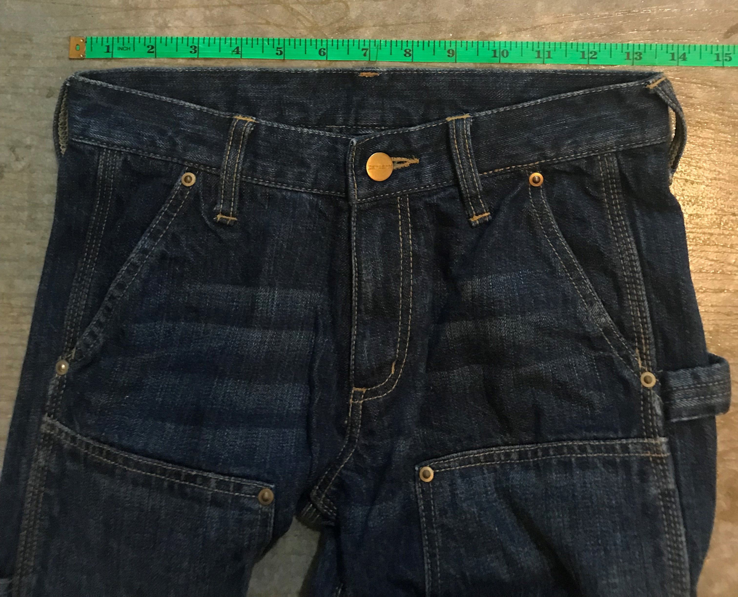 Carhartt 1990s Double Knee raw denim pants Size 25" / US 0 / IT 36 - 10 Thumbnail