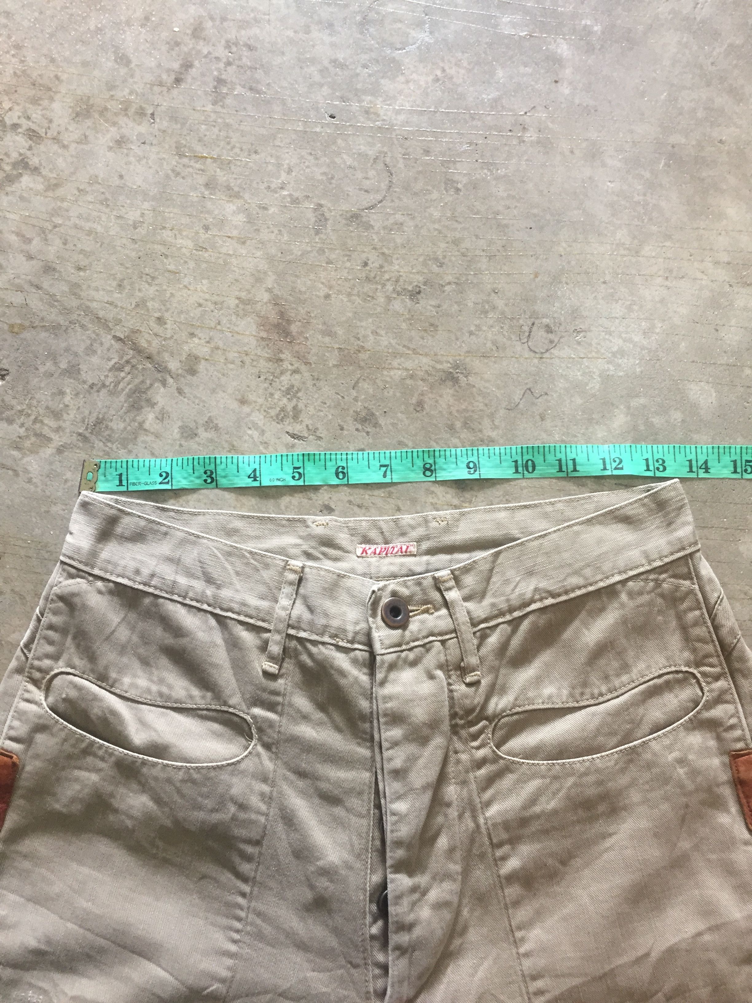 Kapital × Kapital Kountry Kapital Smile pocket leather trim pants Size US 27 - 10 Thumbnail